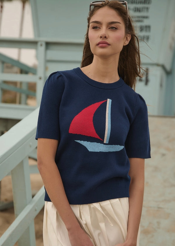 Sailor Bay Knit Top