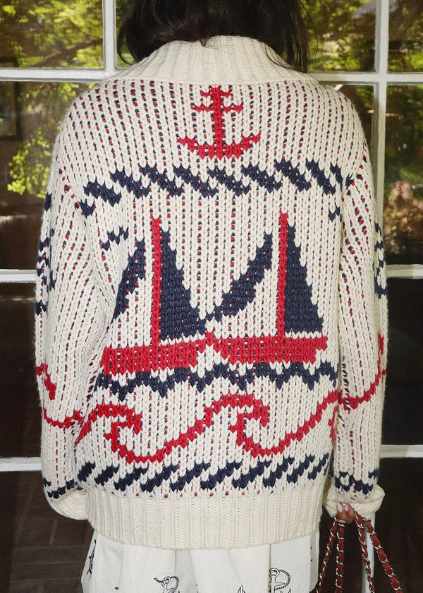 Anchors Away Knit Cardigan
